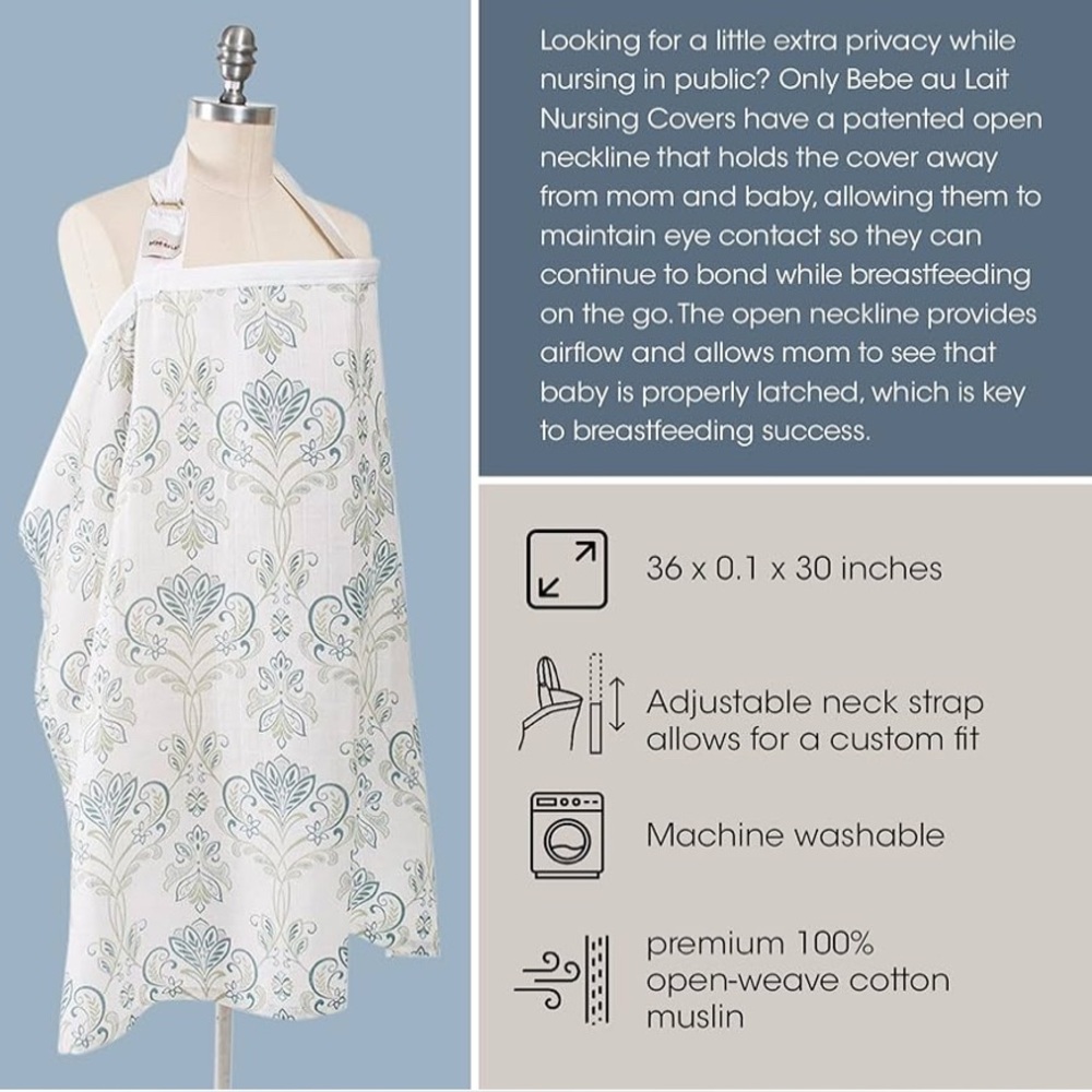 Bebe Au Lait Muslin Nursing Cover - Picture 7 of 7